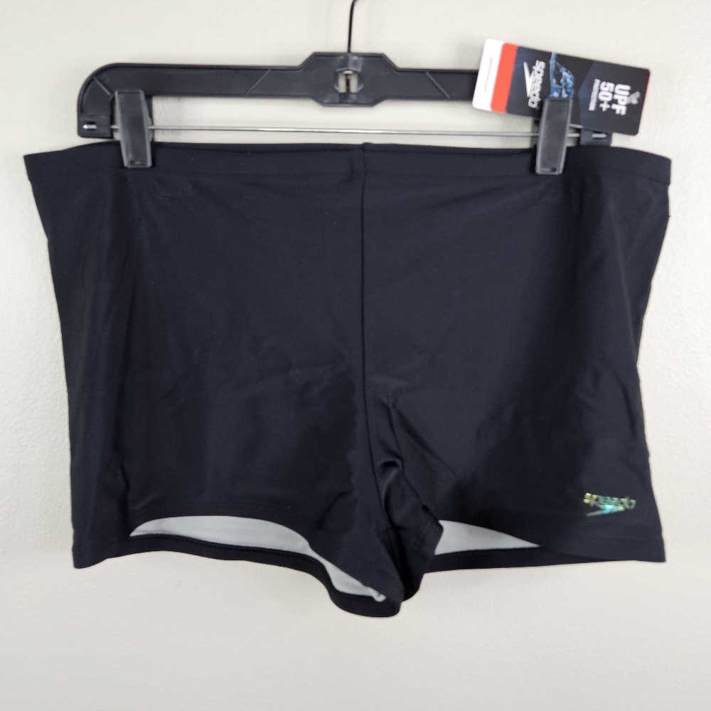 Speedo Boyshorts Swim Bottoms Ladies XL Black